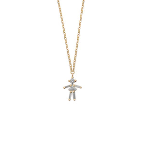 Open image in slideshow, MINI Pendentif en diamants et or 18K jaune / rose / blanc
