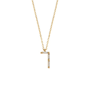 Open image in slideshow, Collier Number Ones - 7 en diamants et or 18K jaune / rose / blanc
