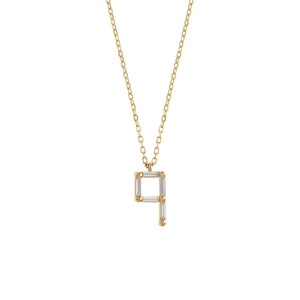 Ouvrir l&#39;image dans le diaporama, Collier Number Ones - 9 en diamants et or jaune / rose / blanc
